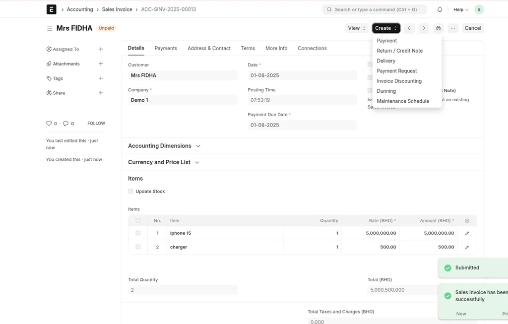 ERPNext Sales Management