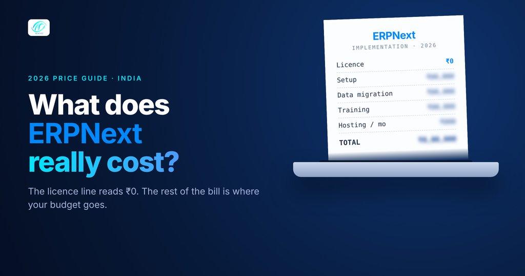 ERPNext implementation cost in India 2026 price guide by Nexeves