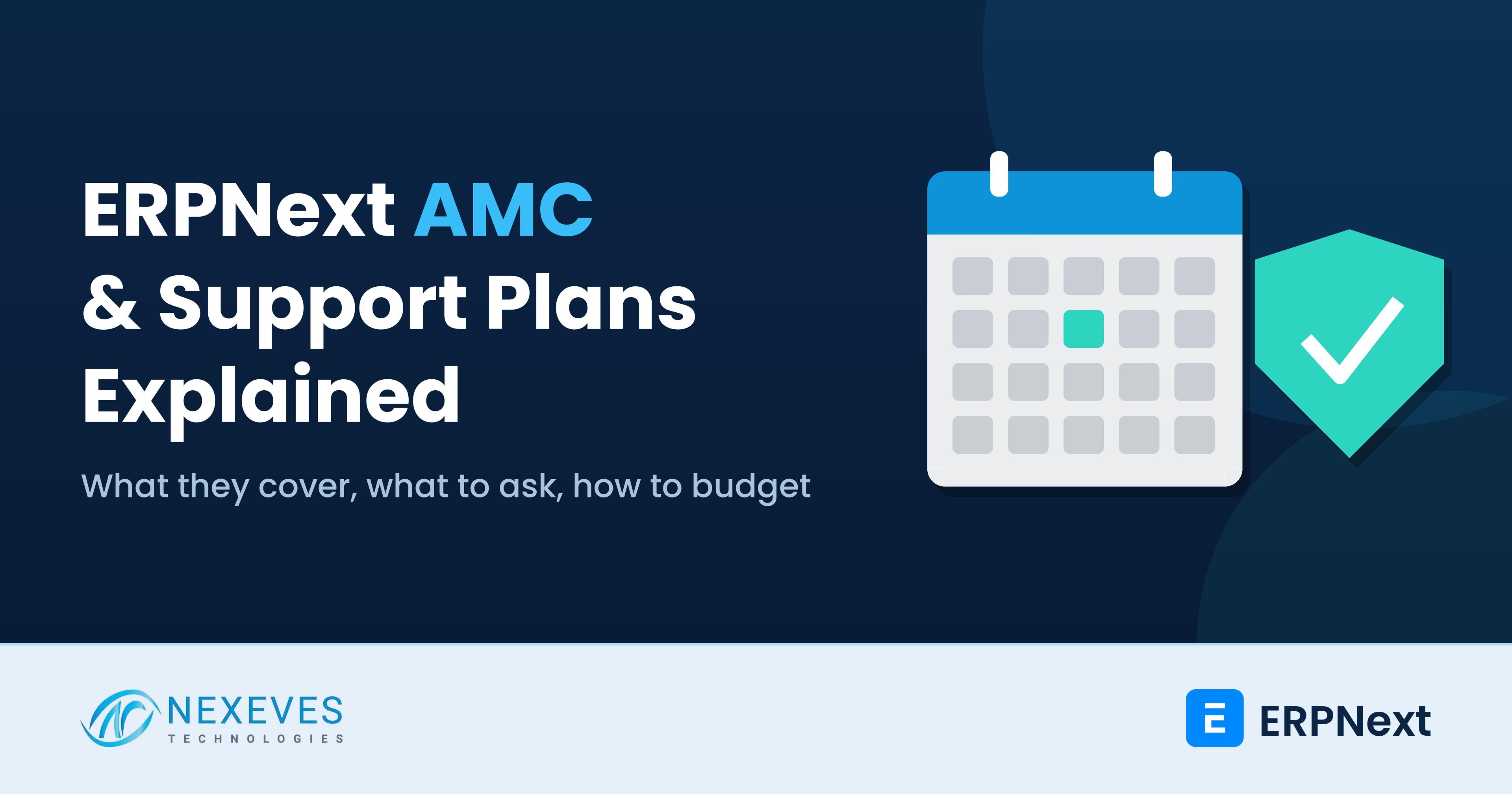 ERPNext support and AMC plans explained: coverage, SLAs and costs