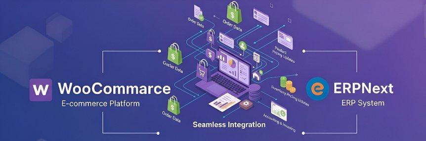How to Seamlessly Integrate WooCommerce with ERPNext for Smarter eCommerce Management - Cover Image